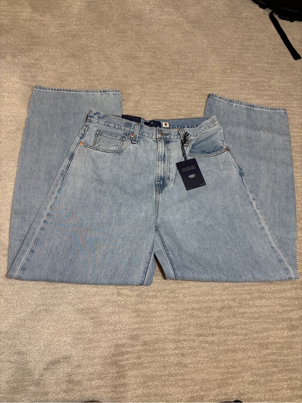 Levi’s Blue Tab Drop Barrel Jeans 29x31 Japanese Denim NWT